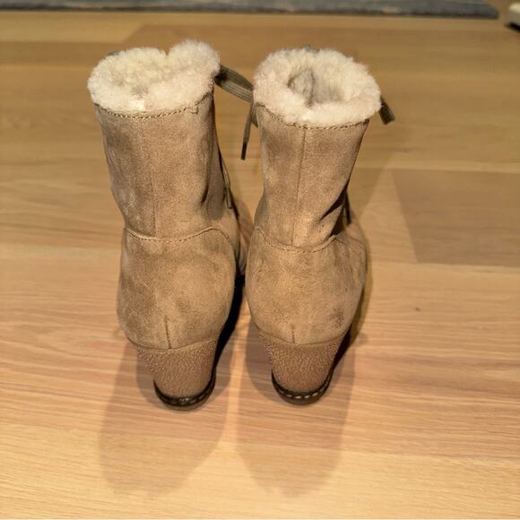 J.Crew MacAlister shearling wedge boots 8 - Picture 4 of 8